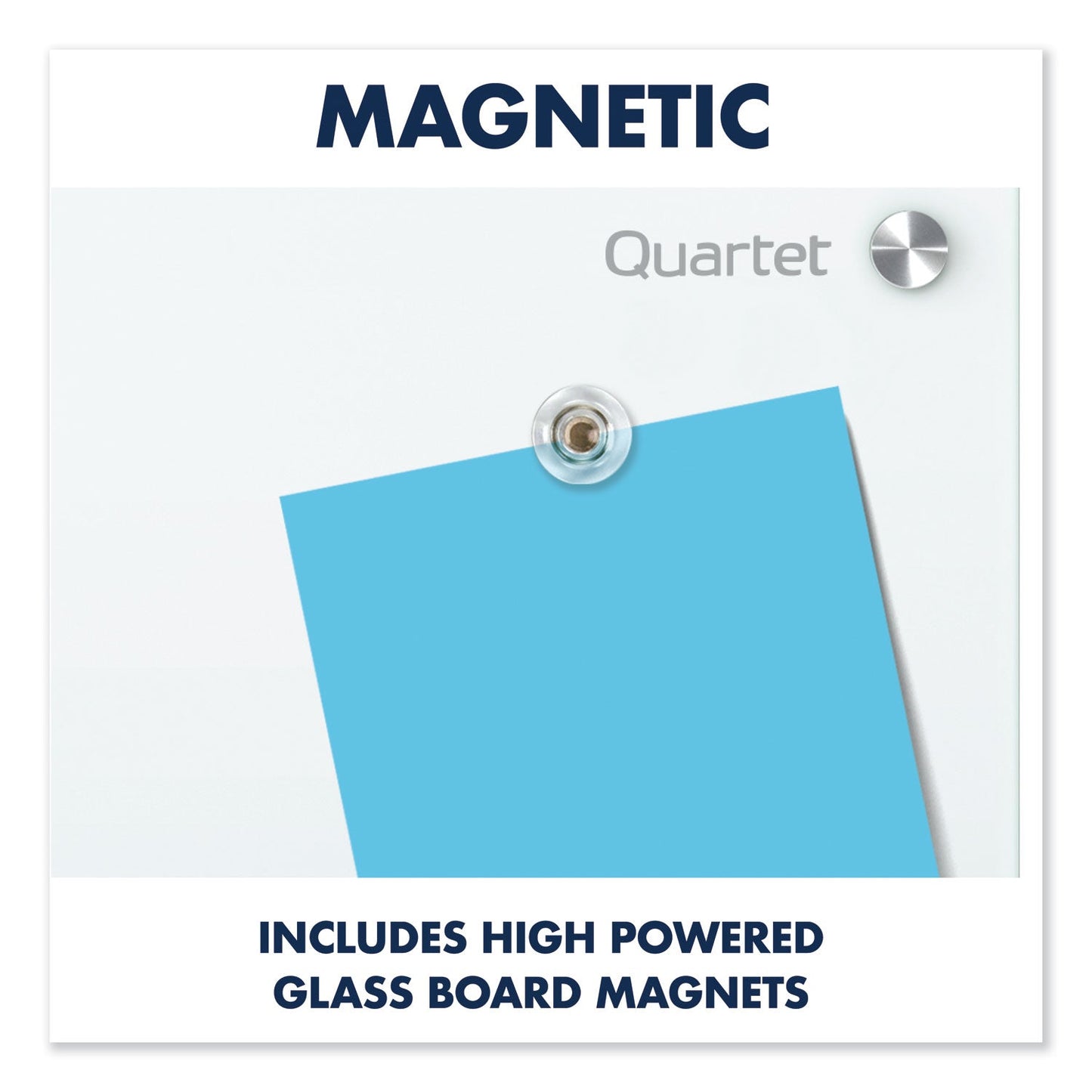 Quartet Infinity Magnetic Glass Marker Board, 72 x 48, White