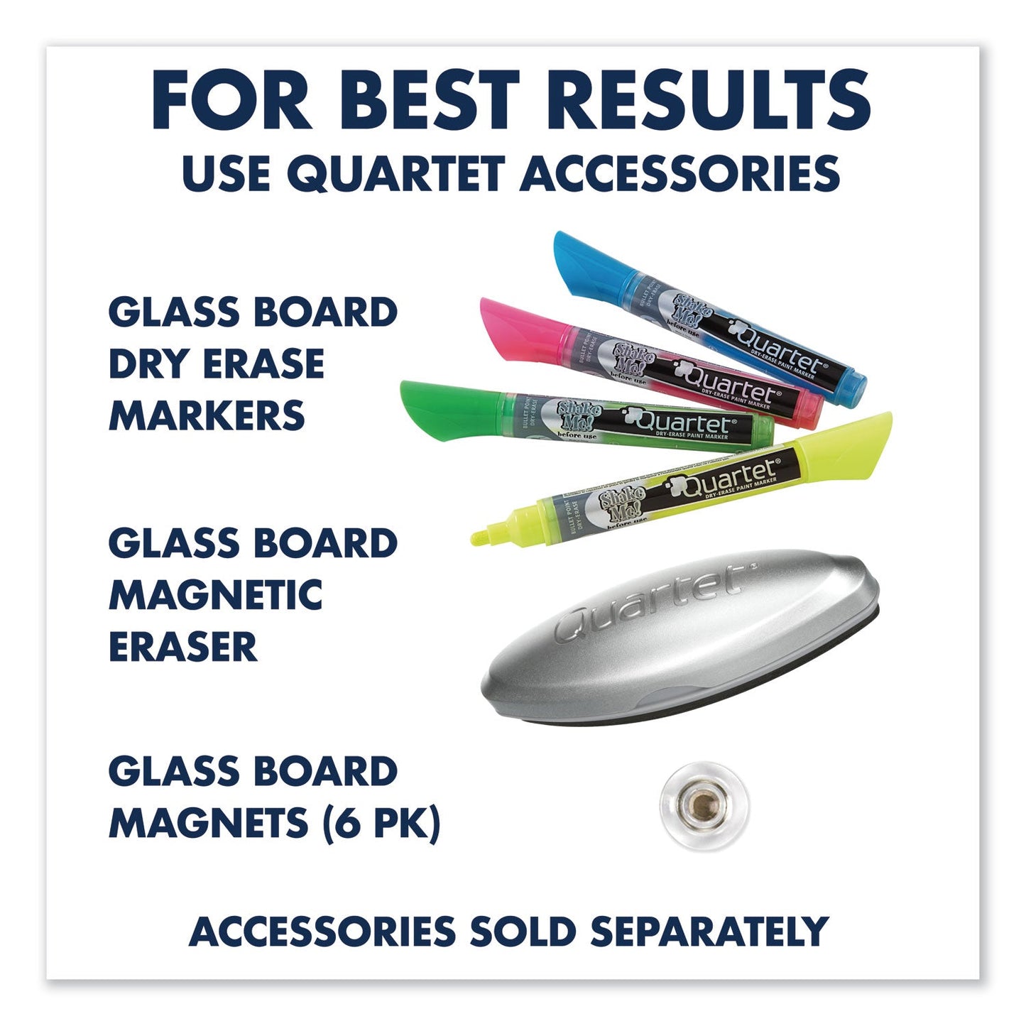 Quartet Infinity Magnetic Glass Marker Board, 36 x 24, Black