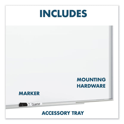 Quartet Fusion Nano-Clean Magnetic Whiteboard, 96 x 48, Silver Frame