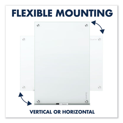 Quartet Infinity Magnetic Glass Marker Board, 36 x 24, White