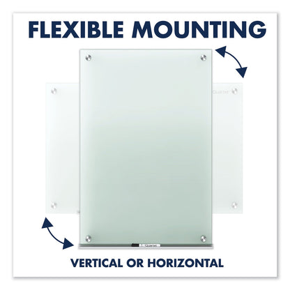 Quartet Infinity Glass Marker Board, Frosted, 72 x 48