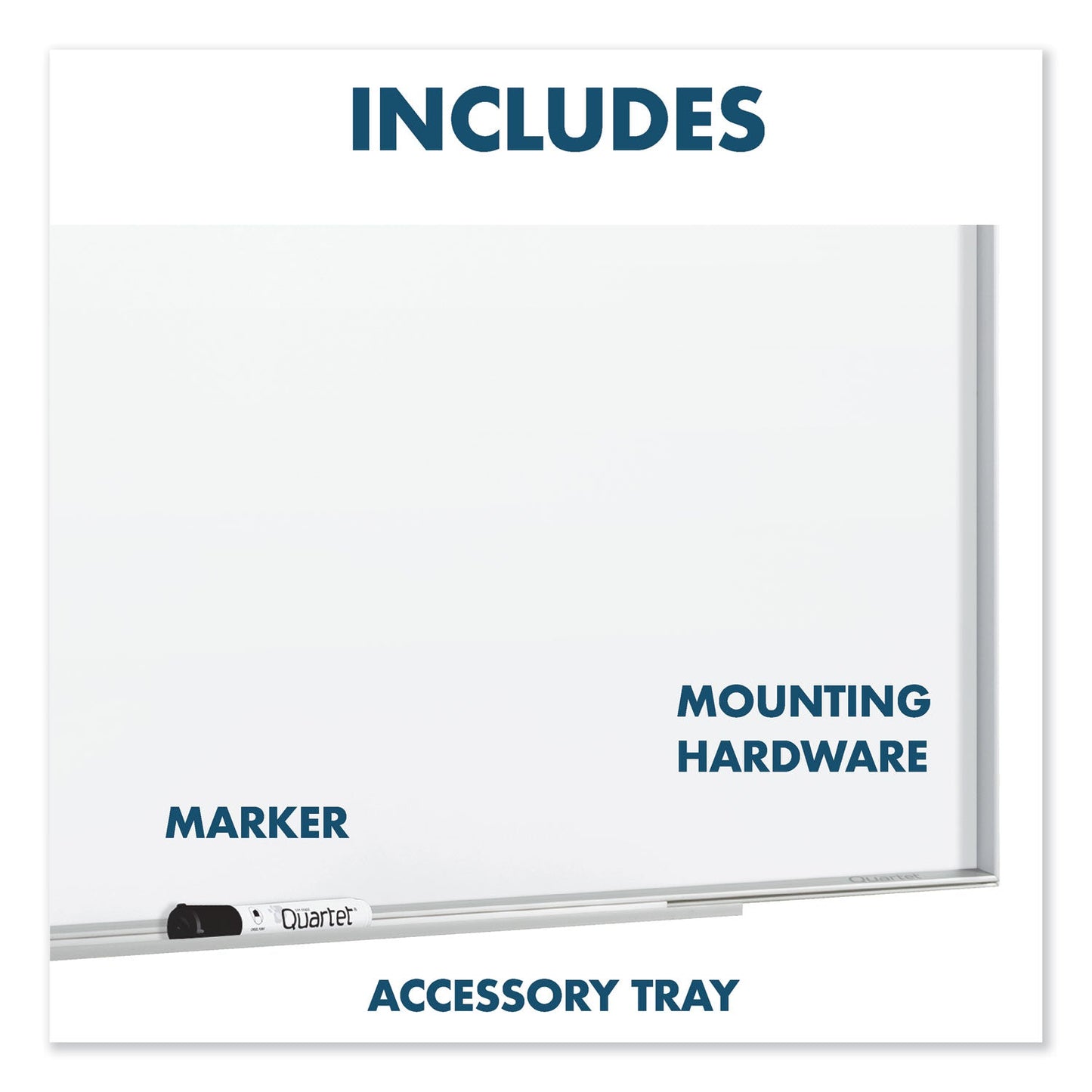 Quartet Fusion Nano-Clean Magnetic Whiteboard, 72 x 48, Silver Frame