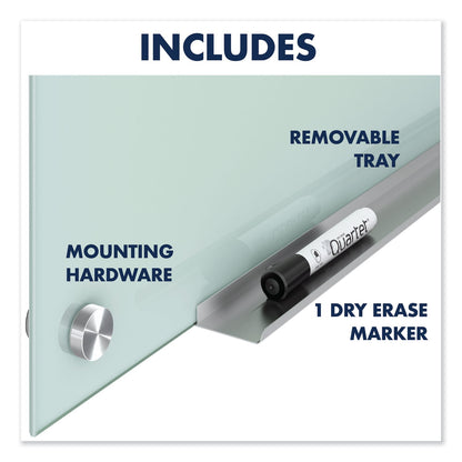 Quartet Infinity Glass Marker Board, Frosted, 48 x 36