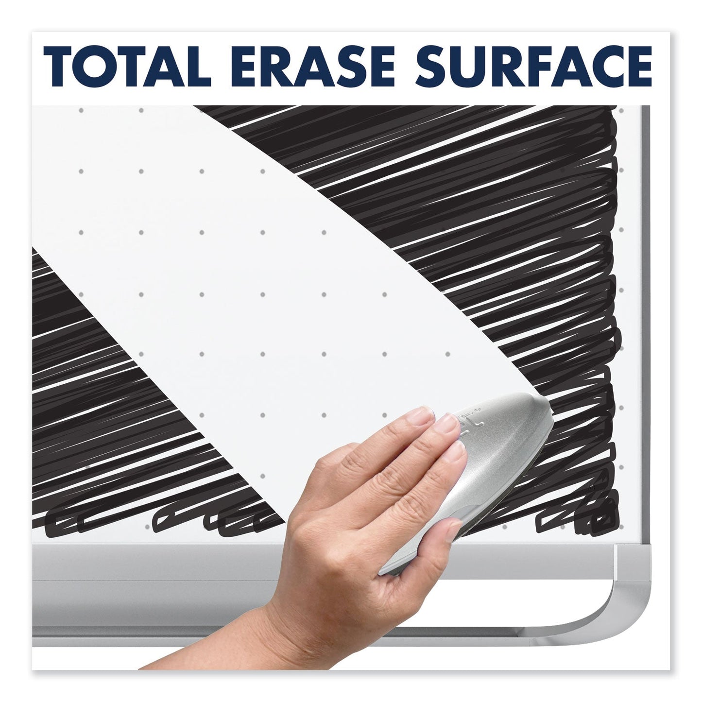 Quartet Prestige 2 Total Erase Whiteboard, 72 x 48, Mahogany Color Frame