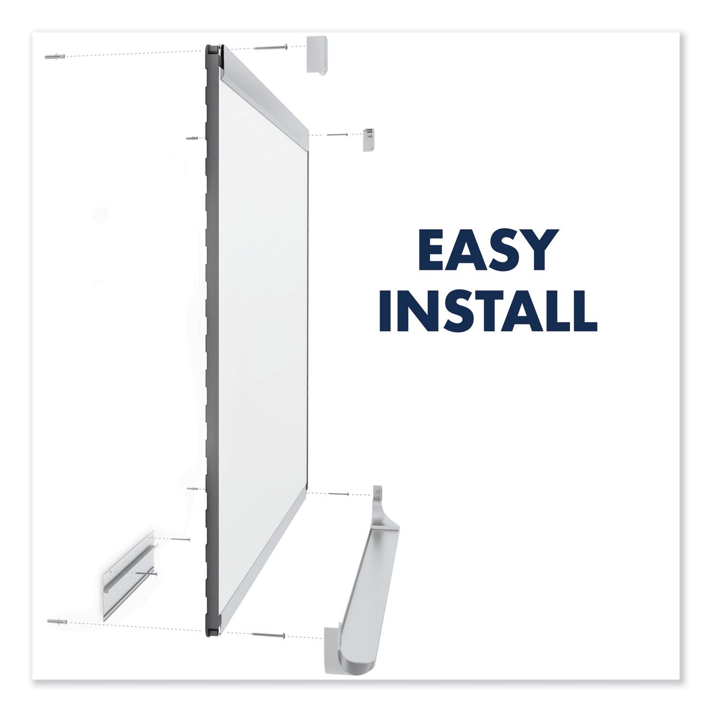 Quartet Prestige 2 Magnetic Total Erase Whiteboard, 48 x 36, Aluminum Frame