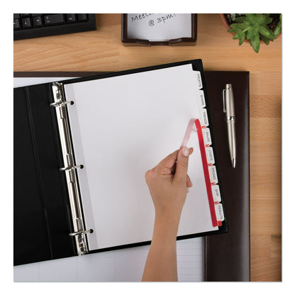 Avery Print and Apply Index Maker Clear Label Unpunched Dividers, 8-Tab, 11 x 8.5, White, White Tabs, 25 Sets