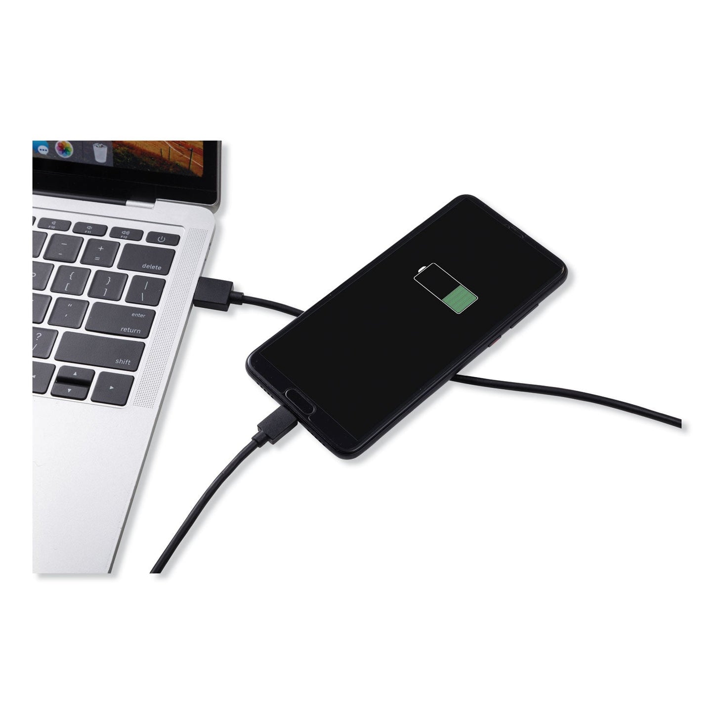 Innovera USB to USB C Cable, 10 ft, Black