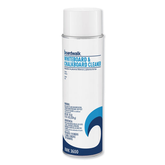 Boardwalk Whiteboard and Chalkboard Cleaner, 19 oz Spray Can