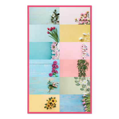 Blueline Romantic Wall Calendar, Romantic Floral Photography, 12 x 17, Multicolor/White Sheets, 12-Month (Jan to Dec): 2023