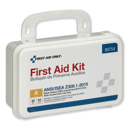 First Aid Only ANSI Class A 10 Person First Aid Kit, 71 Pieces, Plastic Case