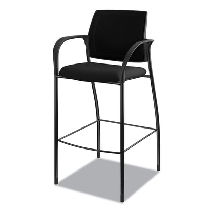 HON Ignition 2.0 Ilira-Stretch Mesh Back Cafe Height Stool, Supports Up to 300 lb, 31" Seat Height, Black