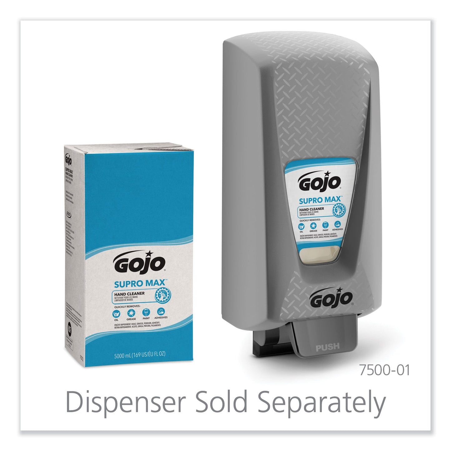 GOJO SUPRO MAX Hand Cleaner Refill, Floral Scent, 5,000 mL, 2/Carton