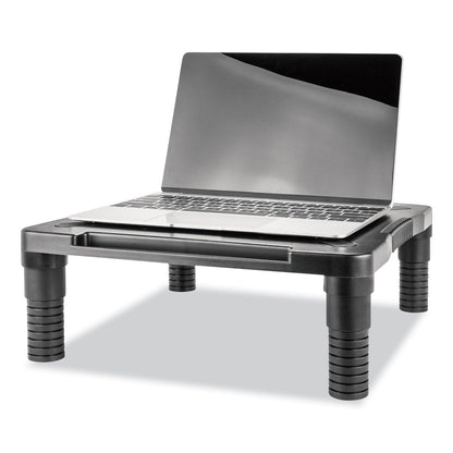 Innovera Single Level Monitor Riser, 13.13" x 13.5" x 4", Black
