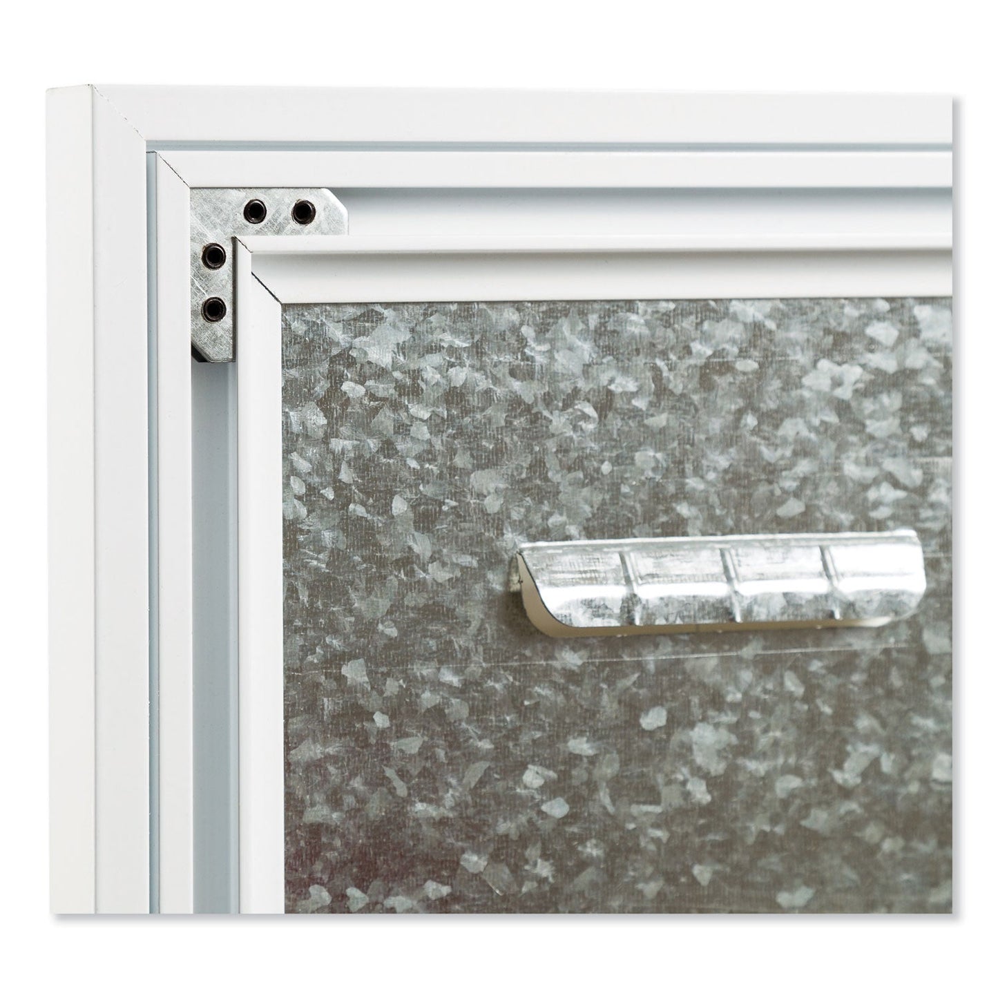 U Brands 3N1 Magnetic Glass Dry Erase Combo Board, 24 x 18, Month View, White Surface and Frame
