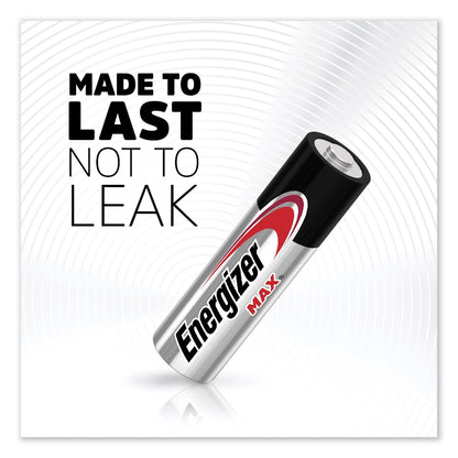 Energizer MAX Alkaline AA Batteries, 1.5 V, 8/Pack