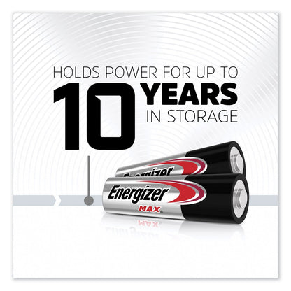 Energizer MAX Alkaline AA Batteries, 1.5 V, 8/Pack