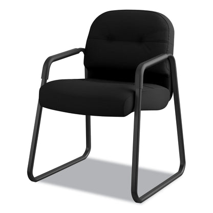 HON Pillow-Soft 2090 Series Guest Arm Chair, 23.25" x 28" x 36", Black