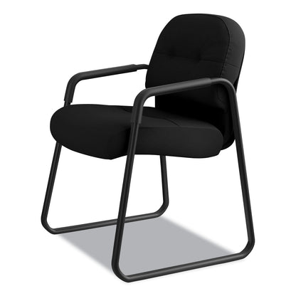 HON Pillow-Soft 2090 Series Guest Arm Chair, 23.25" x 28" x 36", Black