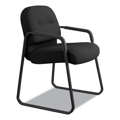 HON Pillow-Soft 2090 Series Guest Arm Chair, 23.25" x 28" x 36", Black