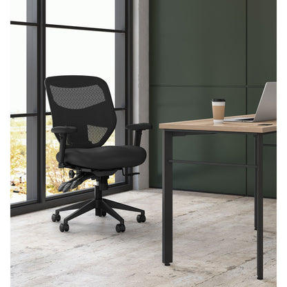 HON VL532 Mesh High-Back Task Chair, Supports Up to 250 lb, 17" to 20.5" Seat Height, Black