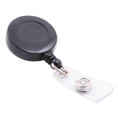 SICURIX ID Card Reel with Belt Clip, 30" Extension, Black