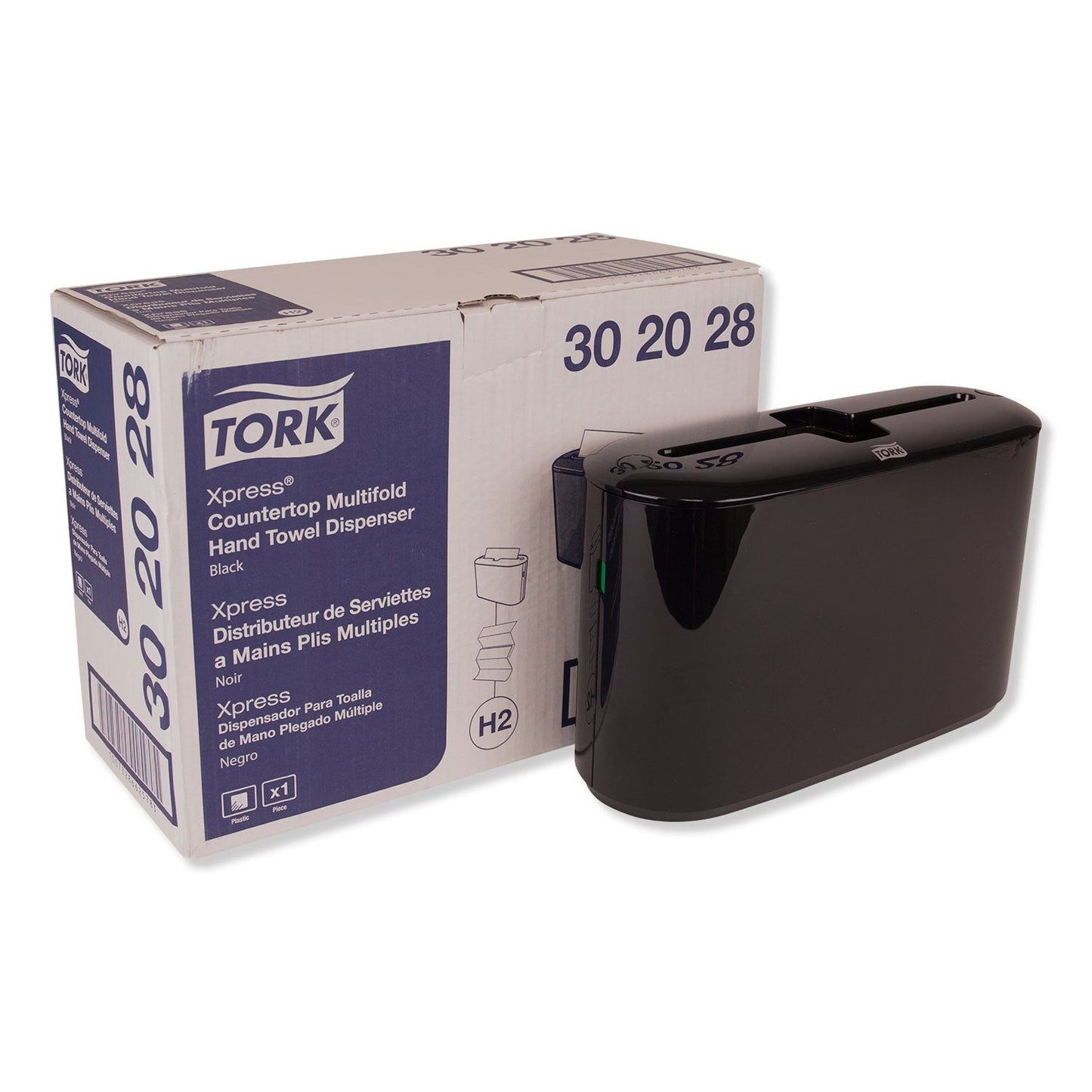 Tork Xpress Countertop Towel Dispenser, 12.68 x 4.56 x 7.92, Black