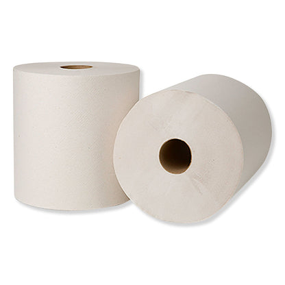 Tork Hardwound Roll Towels, 7.88" x 800 ft, Natural White, 6 Rolls/Carton