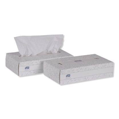 Tork Advanced Facial Tissue, 2-Ply, White, Flat Box, 100 Sheets/Box, 30 Boxes/Carton