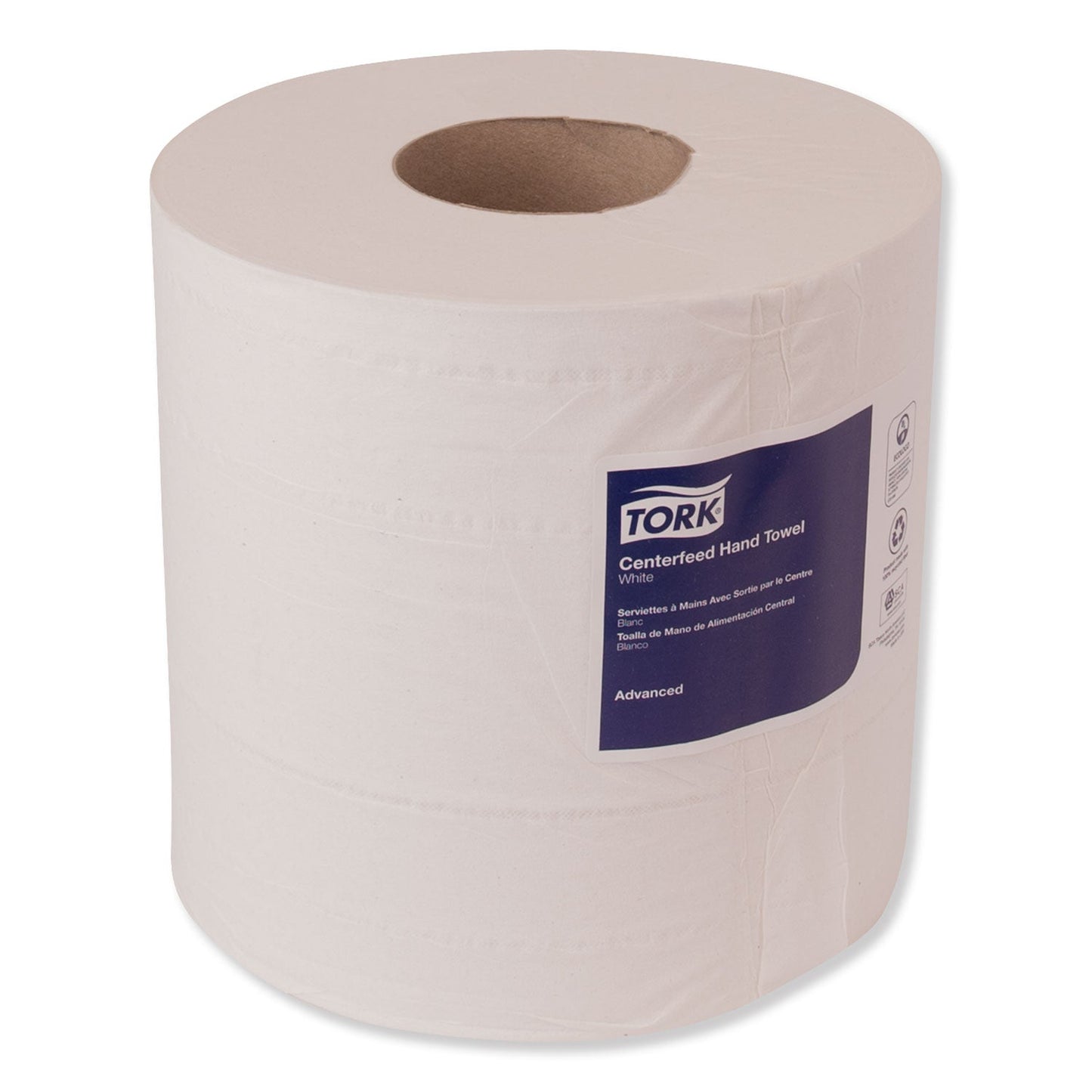 Tork Centerfeed Hand Towel, 2-Ply, 7.6 x 11.8, White, 600/Roll, 6 Rolls/Carton