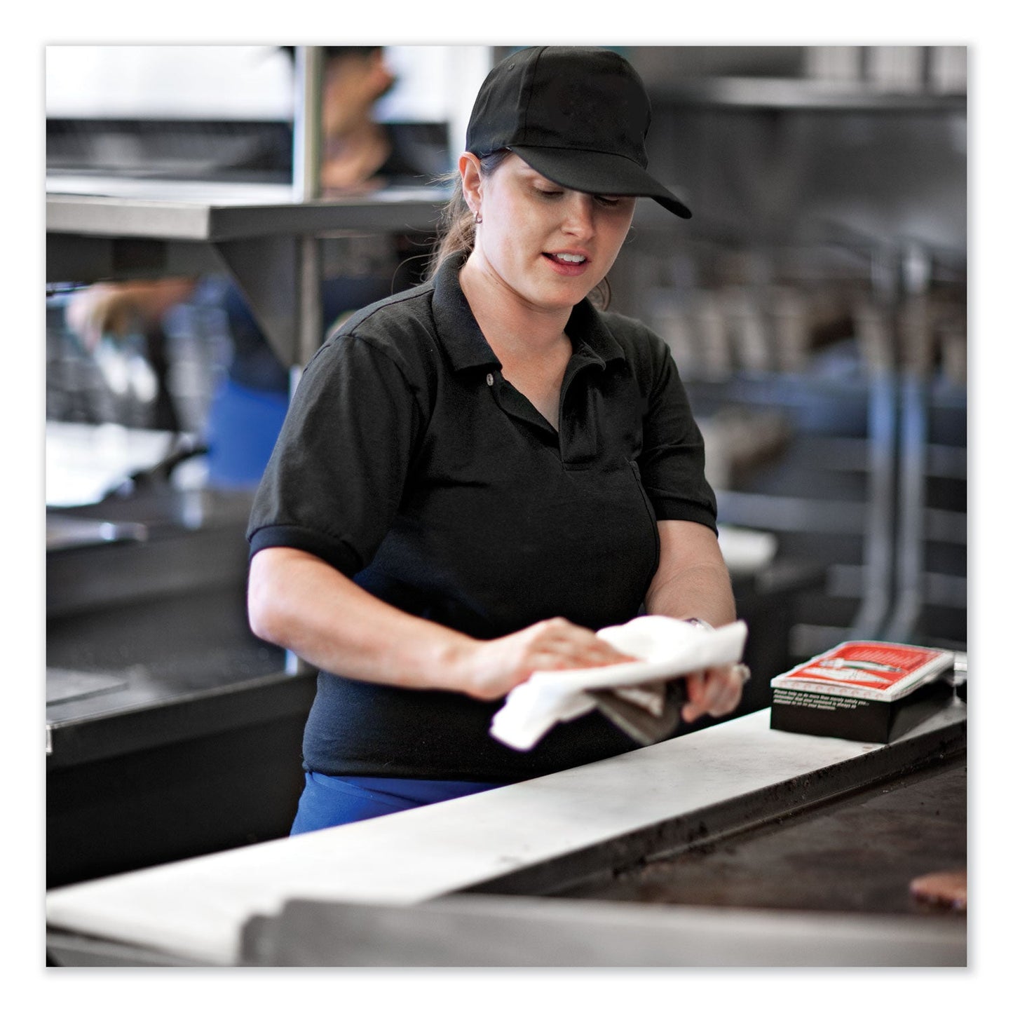 Tork Foodservice Cloth, 13 x 21, White, 150/Carton