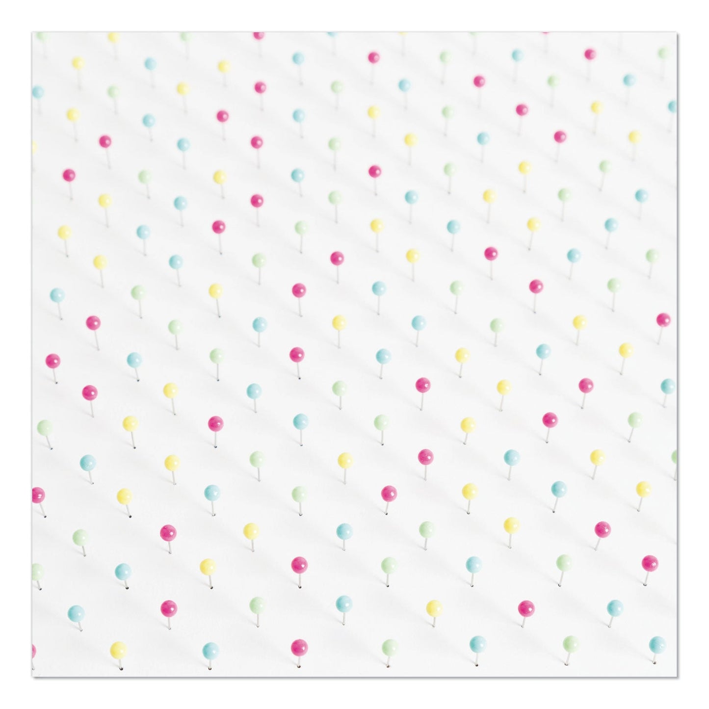 U Brands Map Push Pins, Plastic, Assorted, 0.5", 300/Pack