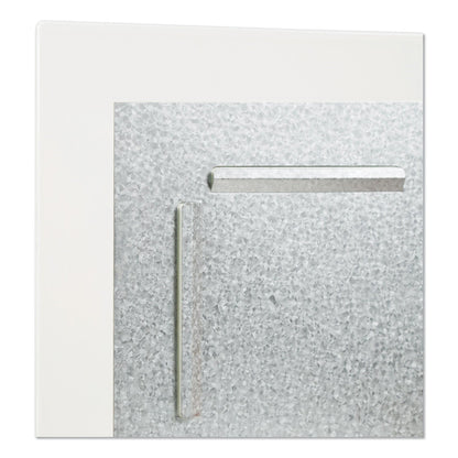 U Brands Floating Glass Dry Erase Board, 72 x 48, White