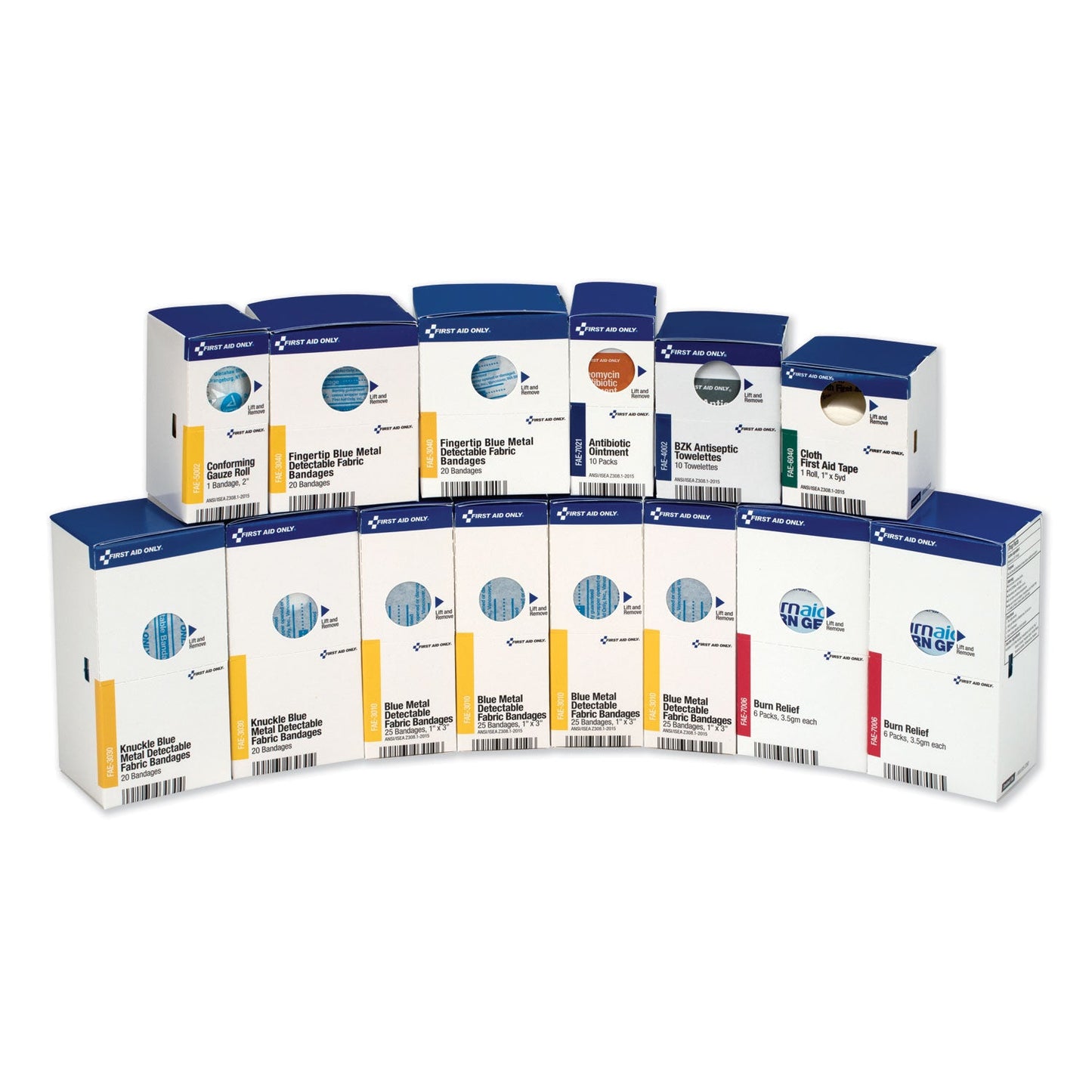 First Aid Only SmartCompliance Restaurant First Aid Cabinet Refill, 214 Pieces