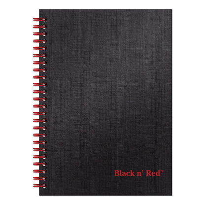 Black n' Red Hardcover Twinwire Notebook, SCRIBZEE Compatible, 1 Subject, Wide/Legal Rule, Black Cover, 8.25 x 5.88, 70 Sheets