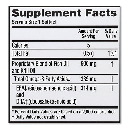 MegaRed Advanced 4-in-1 Omega-3 Softgel, 80 Count
