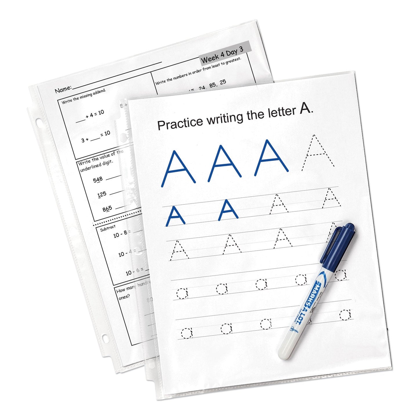 Avery Top-Load Sheet Protector, Economy Gauge, Letter, Clear, 50/Box