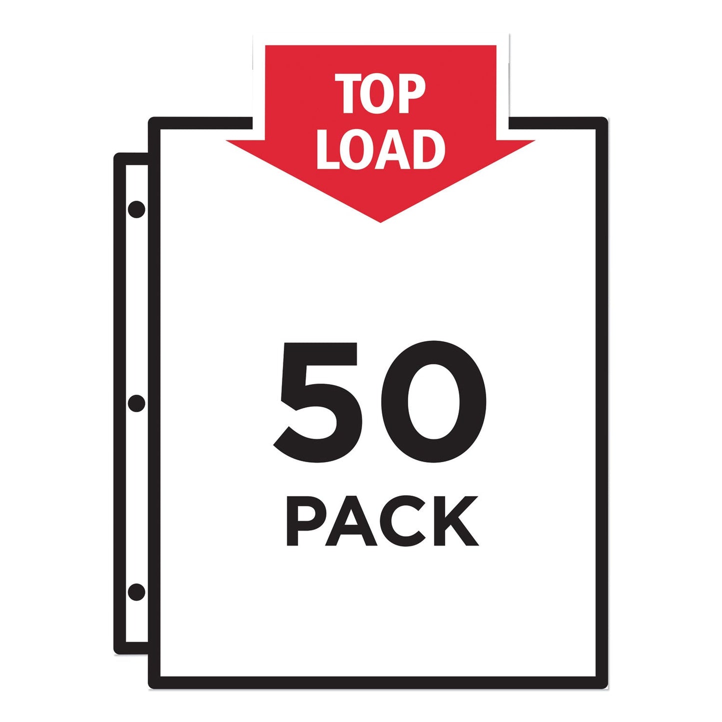 Avery Top-Load Poly Sheet Protectors, Heavy Gauge, Letter, Diamond Clear, 50/Box