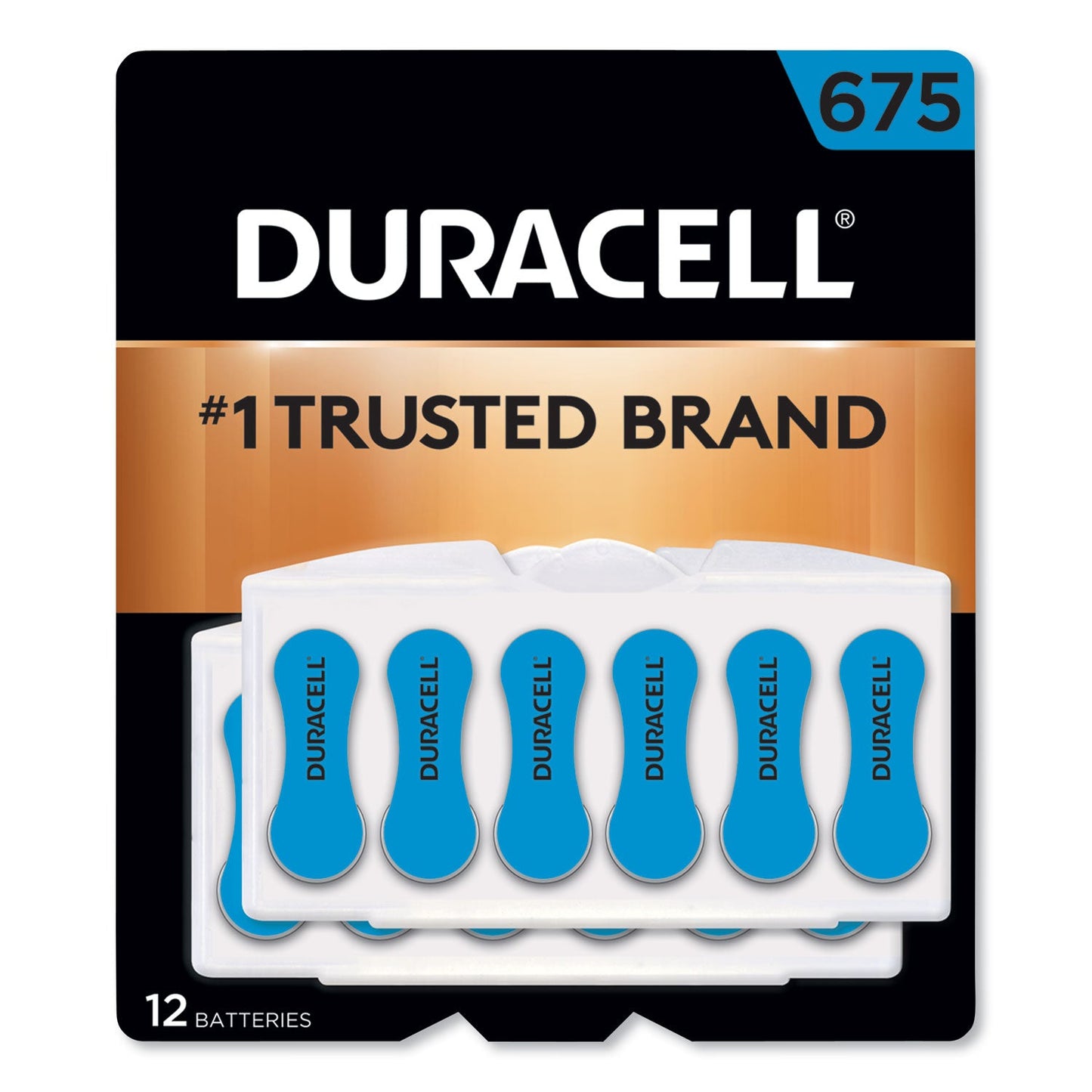 Duracell Hearing Aid Battery, #675, 12/Pack