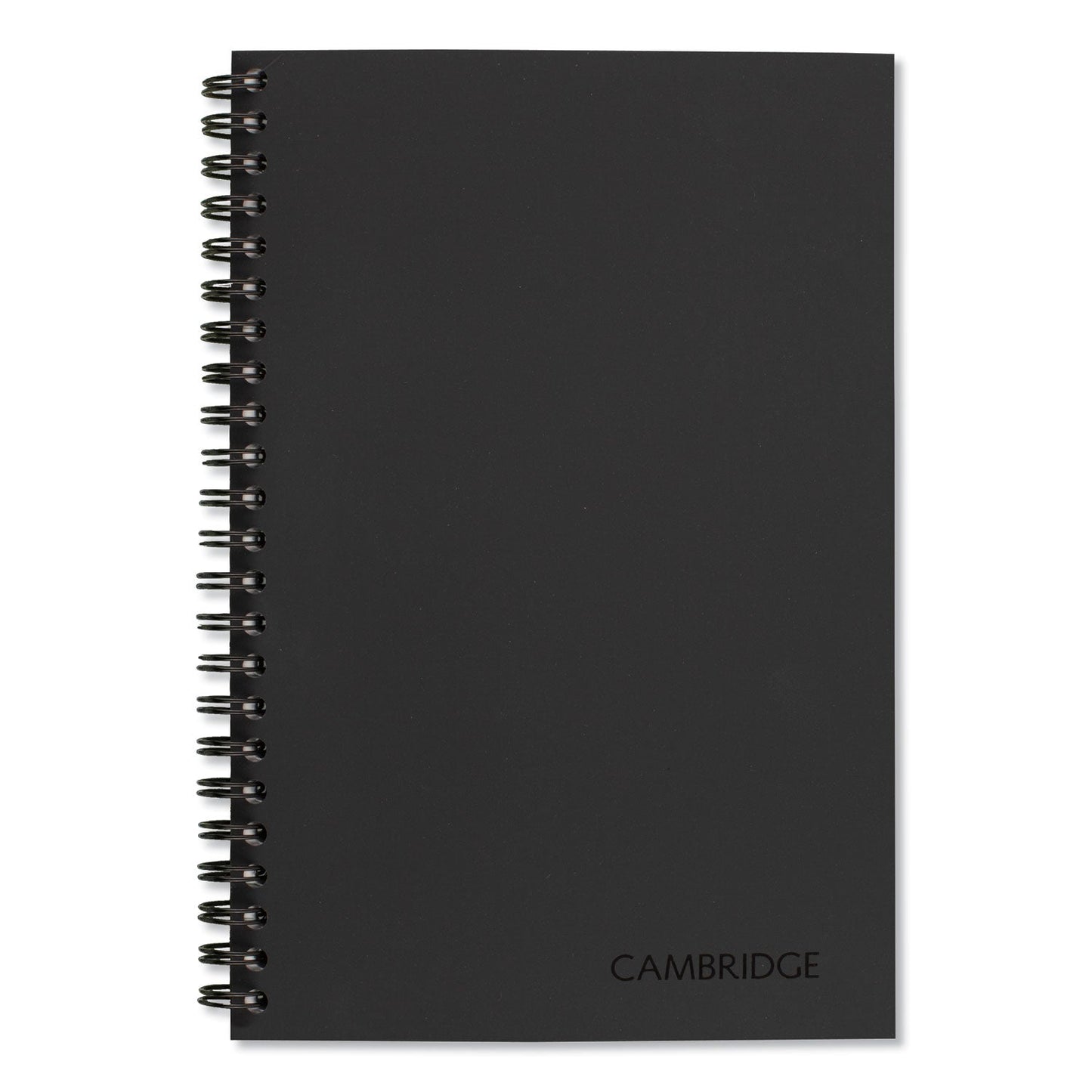 Cambridge Wirebound Guided QuickNotes Notebook, 1 Subject, List-Management Format, Dark Gray Cover, 8 x 5, 80 Sheets