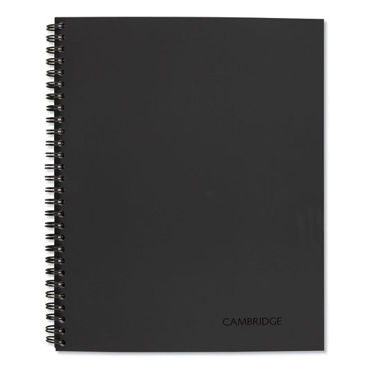 Cambridge Wirebound Guided Action Planner Notebook, 1-Subject, Project-Management Format, Gray Cover, 11 x 8.5, 80 Sheets