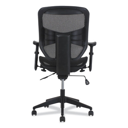 HON Prominent High-Back Task Stool, Supports Up to 250 lb, 15.94" to 19.69" Seat Height, Black