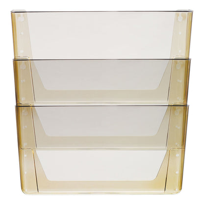 Storex Wall File, 3 Sections, Legal Size, 16" x 4" x 14", Smoke, 3/Set