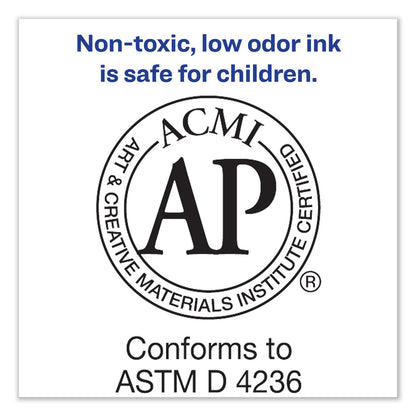 Avery MARKS A LOT Large Desk-Style Permanent Marker, Broad Chisel Tip, Brown, Dozen (8881)