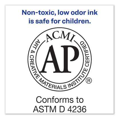 Avery MARKS A LOT Large Desk-Style Permanent Marker, Broad Chisel Tip, Green, Dozen (8885)