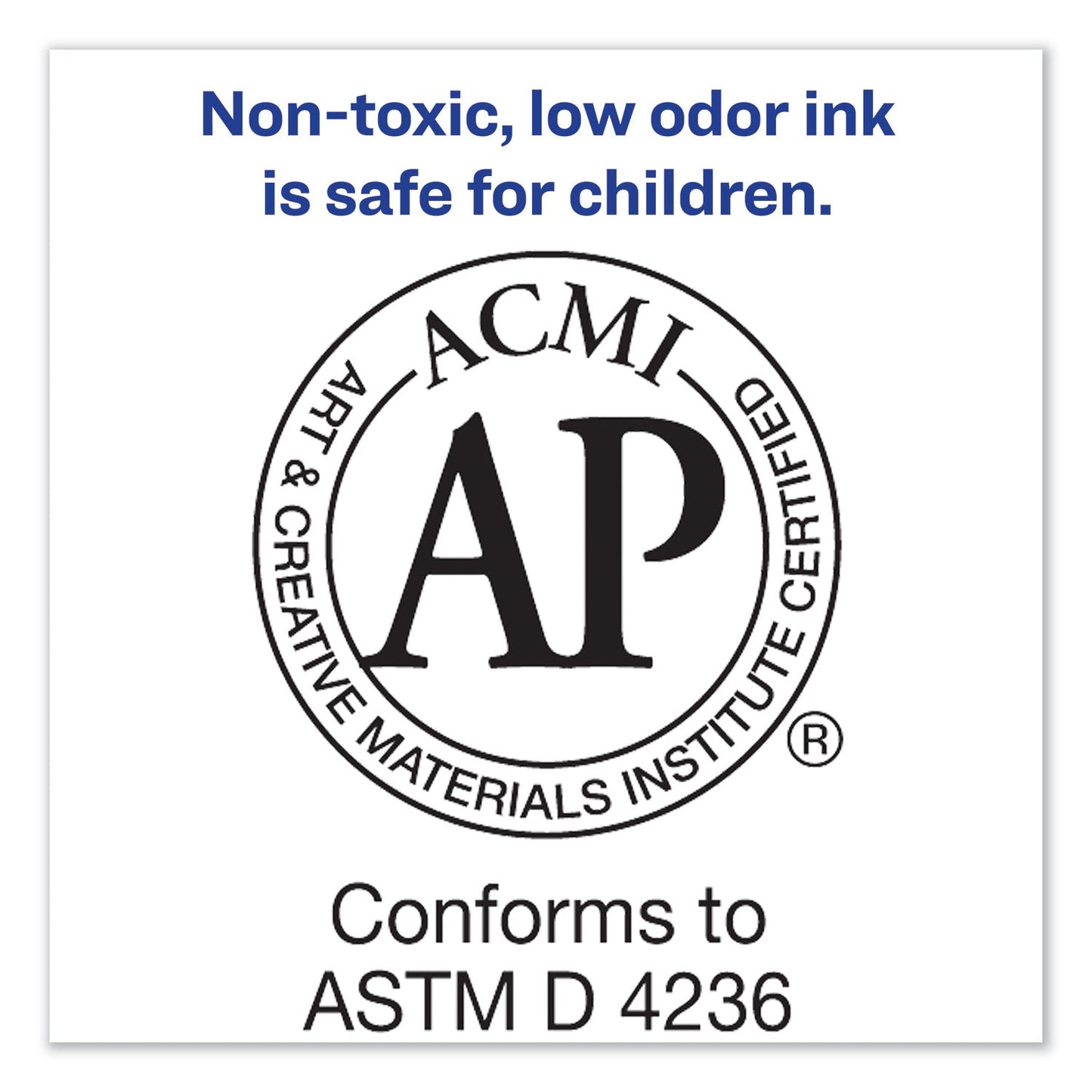 Avery MARKS A LOT Large Desk-Style Permanent Marker, Broad Chisel Tip, Blue, Dozen (8886)