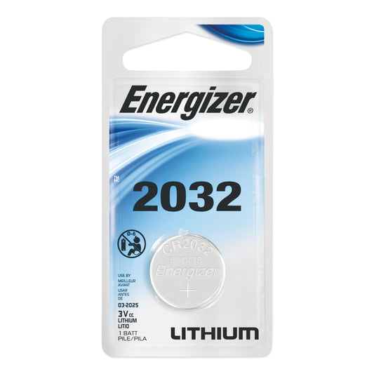 Energizer 2032 Lithium Coin Battery, 3 V