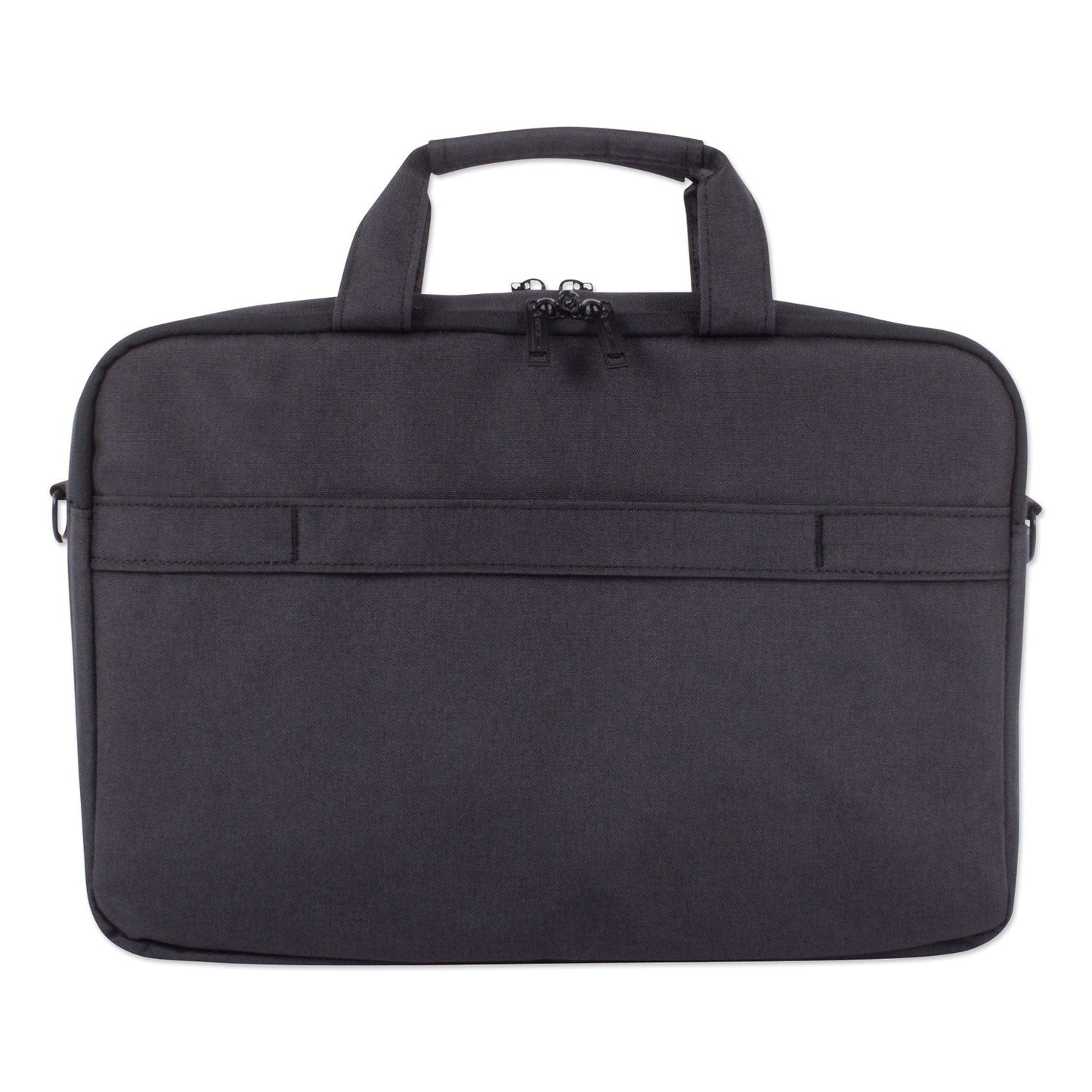 Swiss Mobility Cadence 2 Section Briefcase, Fits Devices Up to 15.6", Polyester, 4.5 x 4.5 x 16, Charcoal