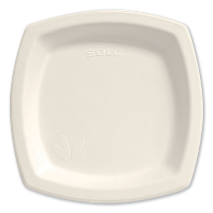 Dart Bare Eco-Forward Sugarcane Dinnerware, Plate, 8.25" dia, Ivory, 125/Pack
