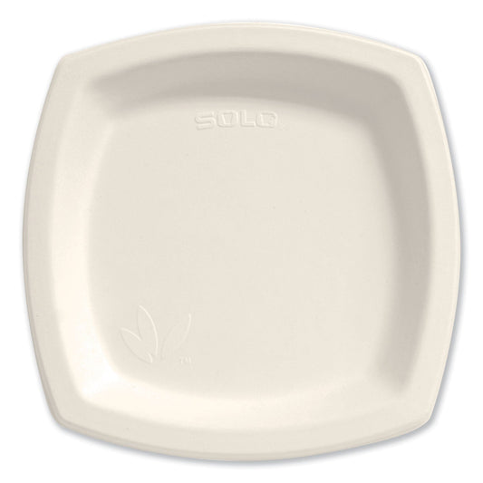 Dart Bare Eco-Forward Sugarcane Dinnerware, Plate, 8.25" dia, Ivory, 125/Pack