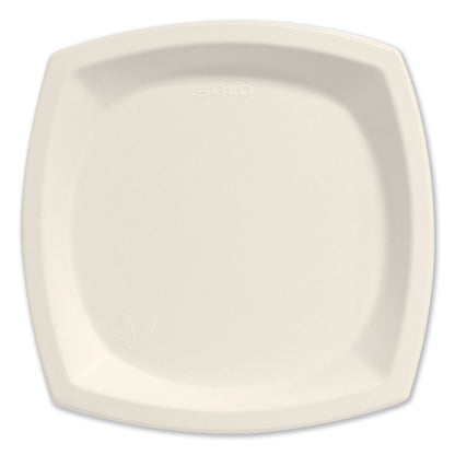 Dart Bare Eco-Forward Sugarcane Dinnerware, Plate, 10" dia, Ivory, 125/Pack, 4 Packs/Carton